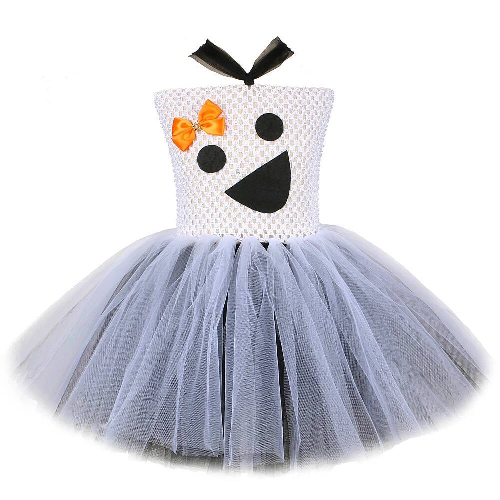 Baby Clothing Dresser - 화이트 블랙 고스트 투투 드레스 여아용,