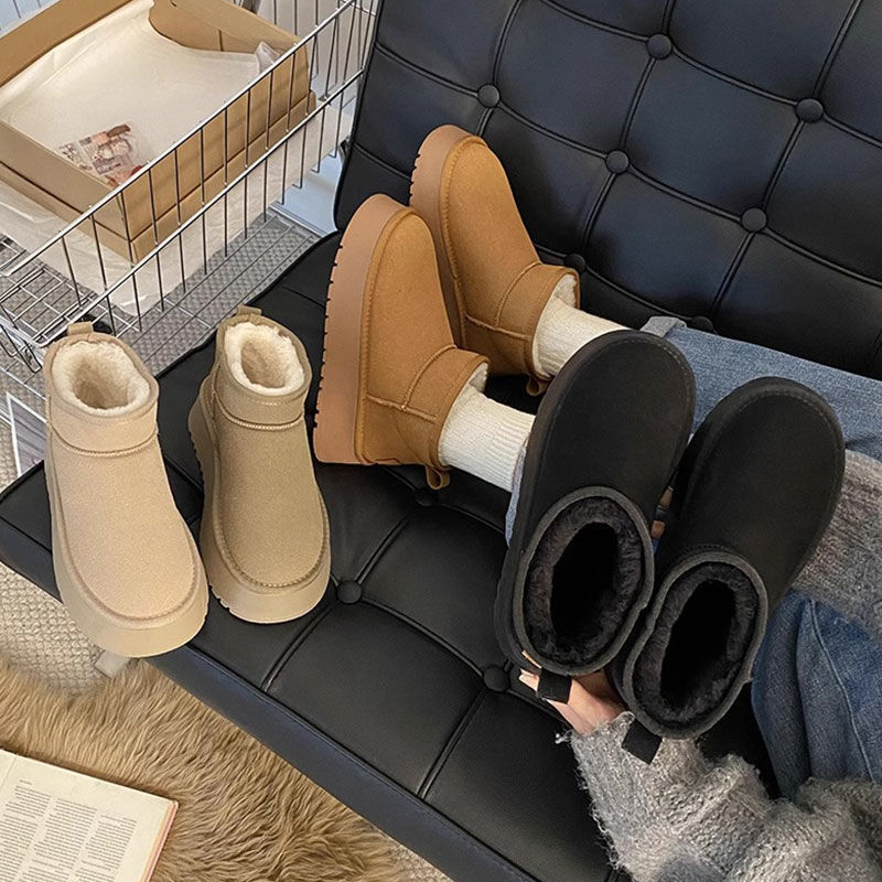 Soft Sole Booties - 패딩이 추가된 여성용 두꺼운 밑창 스노우