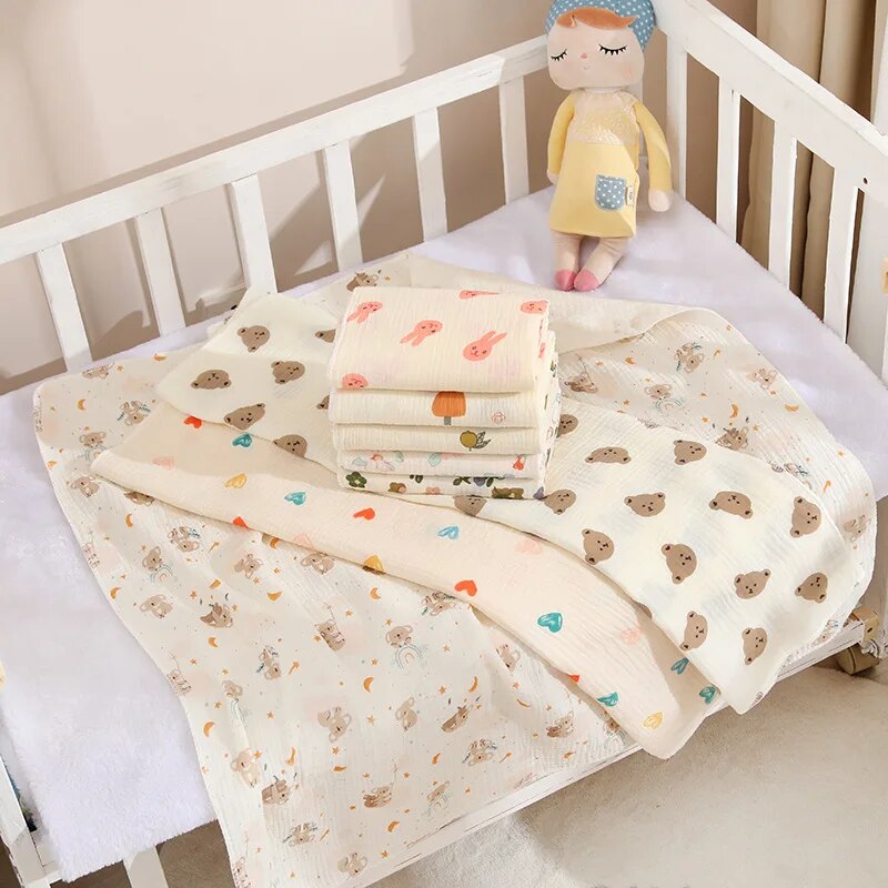 Muslin Swaddle Wrap - 신생아를위한 아기 수신 담요 면화 모슬린