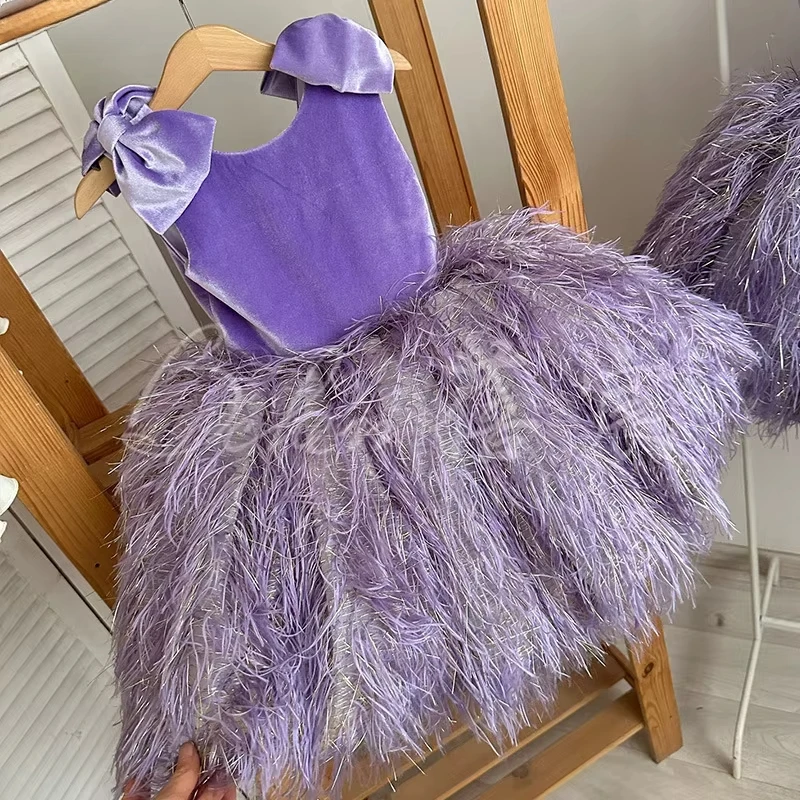 Baby Clothing Dresser - 2026 패션 아기 소녀 공주 깃털