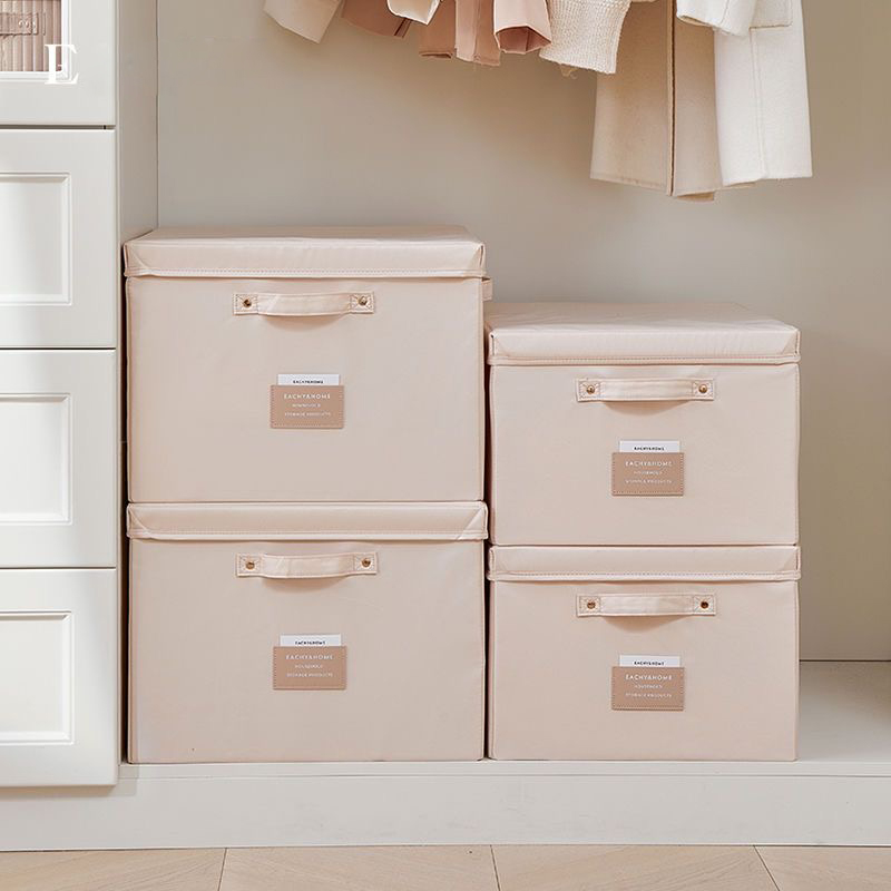Baby Clothes Organiser - 옷을위한 뚜껑 주최자가있는 패브릭 접이식 보관