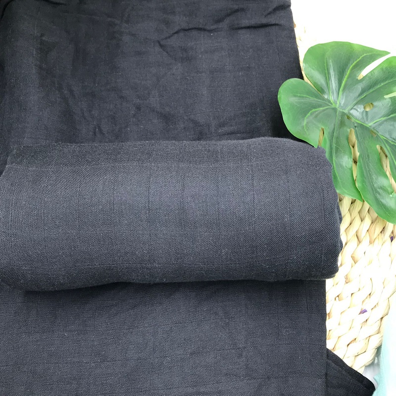 Muslin Swaddle Wrap - 순수한 검정색 아기 포대기 초부드러운 아기