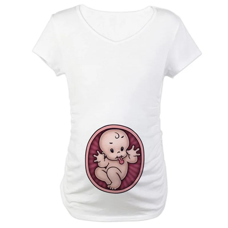 O-넥 반팔 티셔츠 여성용, 임신 티셔츠, S-3XL  - Baby Xl 리뷰 및 가격