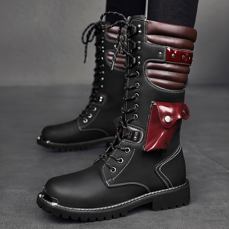 남성용 하이탑 오토바이 부츠 봄 여름 패션 아웃도어 충 - Soft Sole Booties 리뷰 및 가격