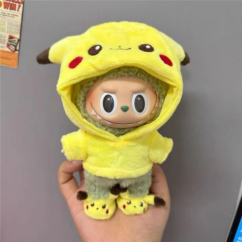 15 17cm 라부부 인형용 만화 귀여운 피카츄 플러시 - Baby Clothing Kit 리뷰 및 가격