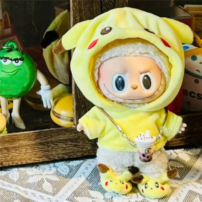 15 17cm 라부부 인형용 만화 귀여운 피카츄 플러시 - Baby Clothing Kit 리뷰 및 가격
