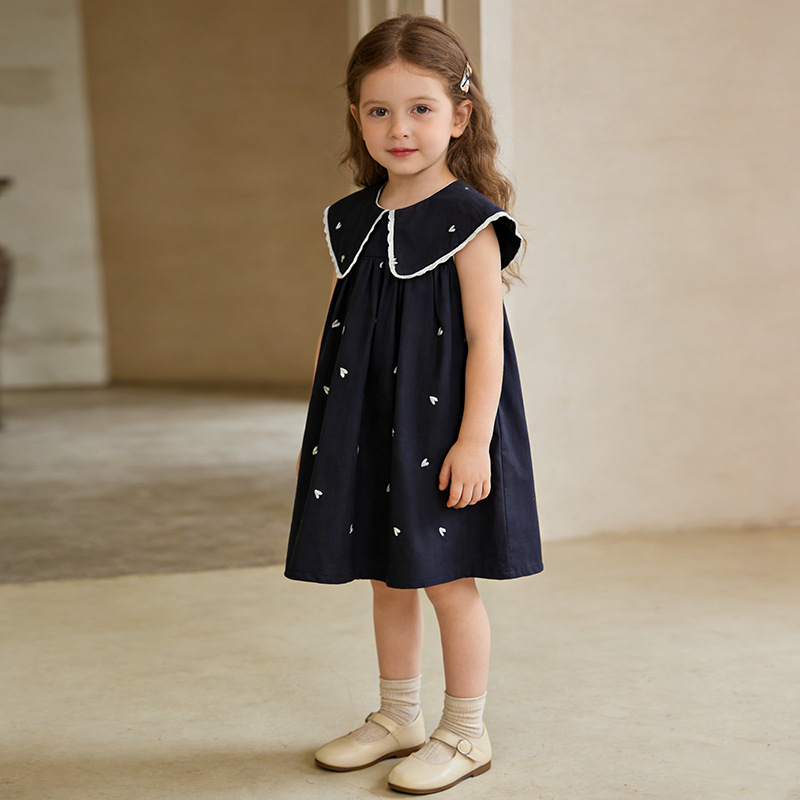 핫세일 한국 스타일 여아 여름 원피스 신상 하트 프린트 - Baby Clothing Sale 리뷰 및 가격