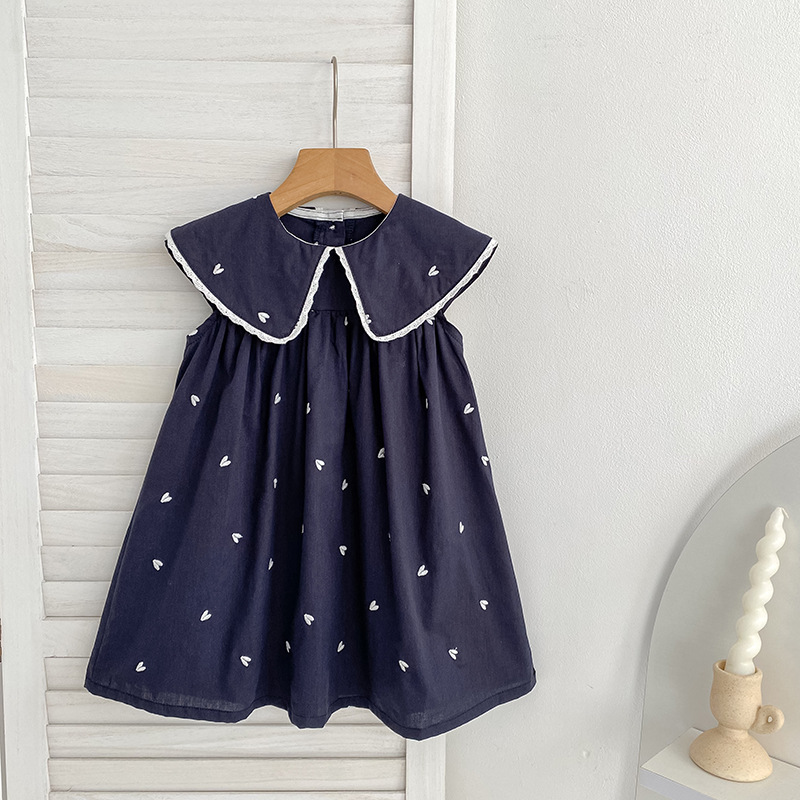 핫세일 한국 스타일 여아 여름 원피스 신상 하트 프린트 - Baby Clothing Sale 리뷰 및 가격
