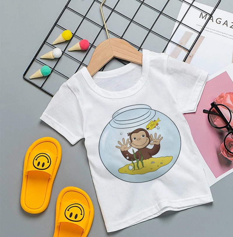 호기심 많은 조지 만화 프린트 티셔츠, 아기 남아 및  - Baby Clothing Sale 리뷰 및 가격