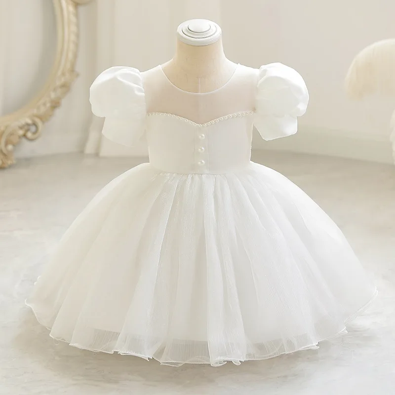 여름 아기 여자아이 드레스 레이스 메쉬 반팔 파티 드레 - Baby Clothing Dresser 리뷰 및 가격