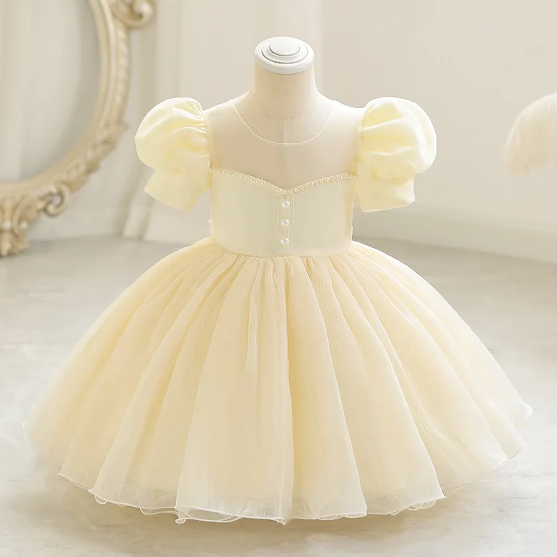 여름 아기 여자아이 드레스 레이스 메쉬 반팔 파티 드레 - Baby Clothing Dresser 리뷰 및 가격