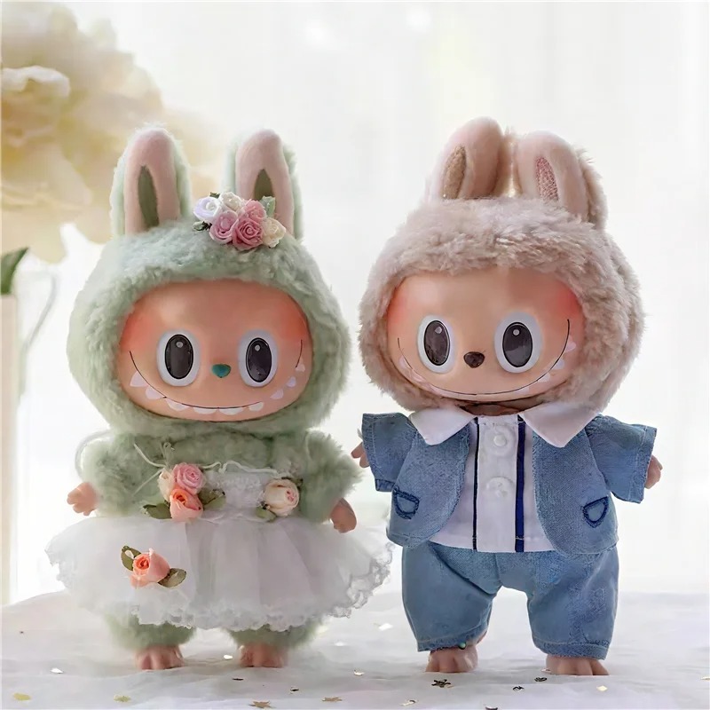 15 17cm 라부부 인형 웨딩 연인 드레스 의상 쉬폰 - Baby Clothing Kit 리뷰 및 가격