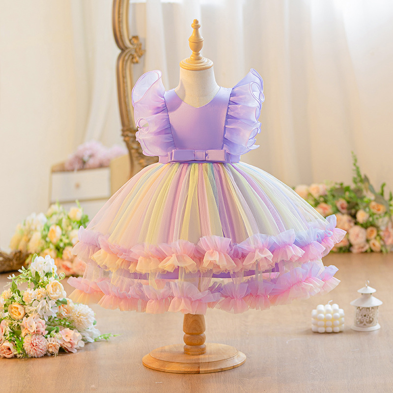 아기 새로운 메쉬 공주 드레스 소녀 패션 7 다채로운  - Baby Clothing Dresser 리뷰 및 가격