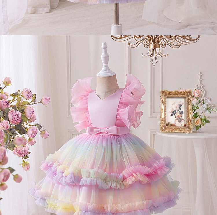 아기 새로운 메쉬 공주 드레스 소녀 패션 7 다채로운  - Baby Clothing Dresser 리뷰 및 가격