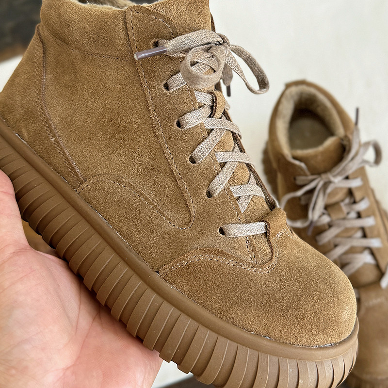 Careaymade 여성용 와이드 헤드 천연 가죽 부츠 - Soft Sole Booties 리뷰 및 가격