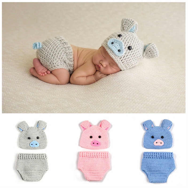 신생아 사진 소품 의상, 아기 크로셰 니트 모자 바지, - Baby Clothing Kit 리뷰 및 가격