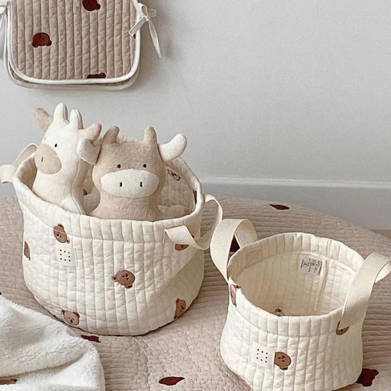 귀여운 곰 자수 기저귀 가방 기저귀 주최자 면화 엄마  - Baby Clothes Organiser 리뷰 및 가격