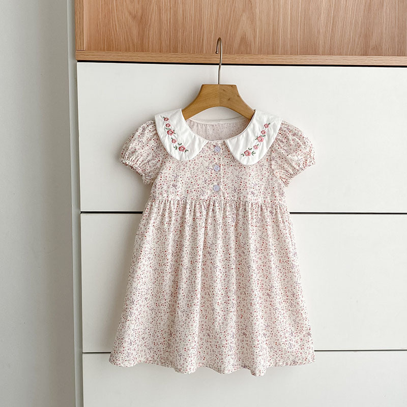 핫세일 여아 여름 신상 얇은 한국 스타일 드레스 자수  - Baby Clothing Sale 리뷰 및 가격