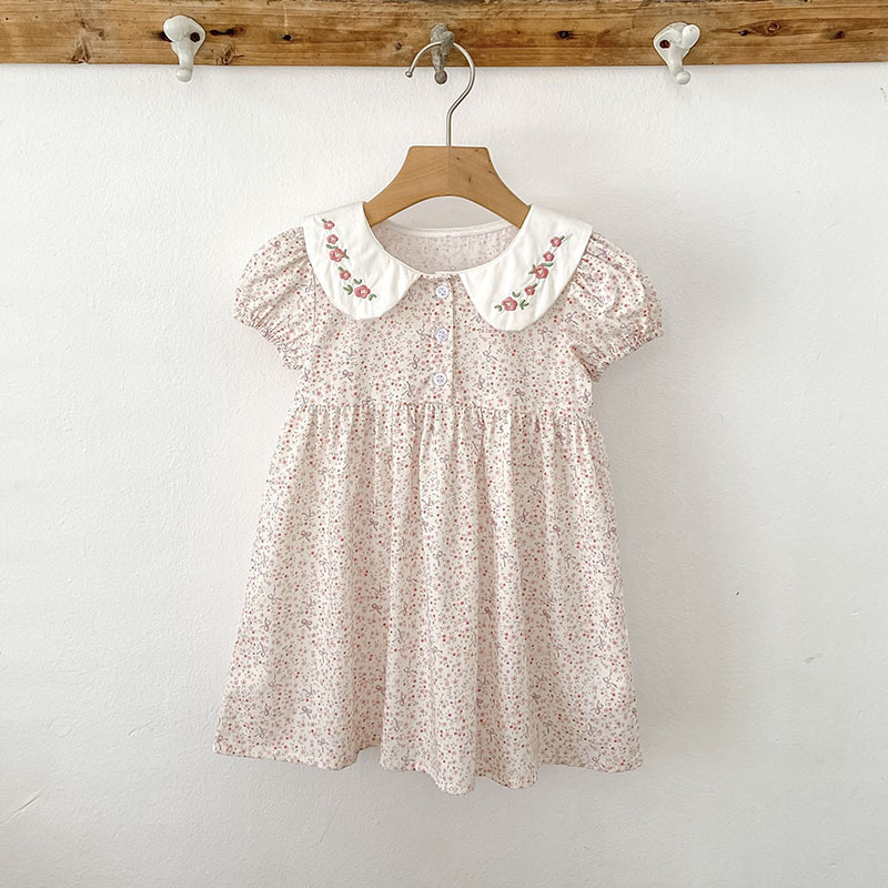 핫세일 여아 여름 신상 얇은 한국 스타일 드레스 자수  - Baby Clothing Sale 리뷰 및 가격