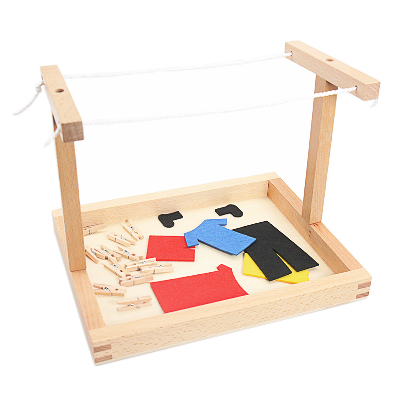 몬테소리 나무 소재 DIY 미니 시뮬레이션 의류 건조  - Baby Clothing Kit 리뷰 및 가격