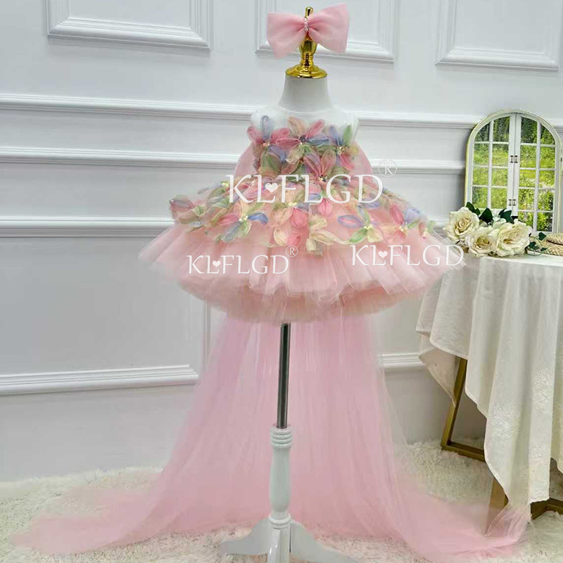 KLFLGD 우아한 청록색 플라워 걸 드레스, 플라워  - Baby Clothing Dresser 리뷰 및 가격