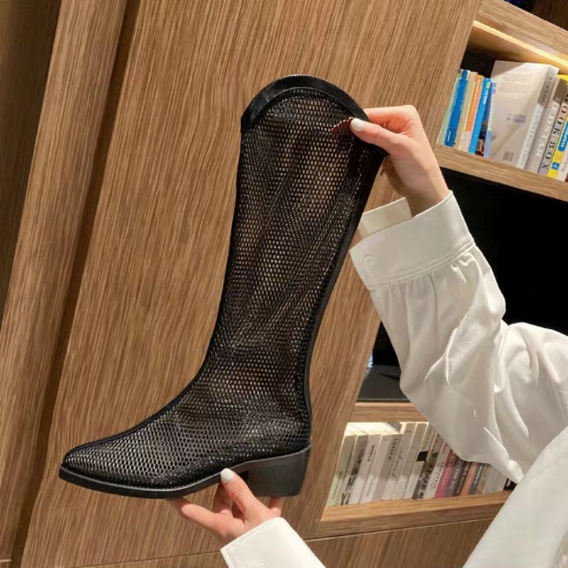 메쉬 롱부츠 여름 신상 라운드 토 지퍼 소프트 솔 논슬 - Soft Sole Booties 리뷰 및 가격