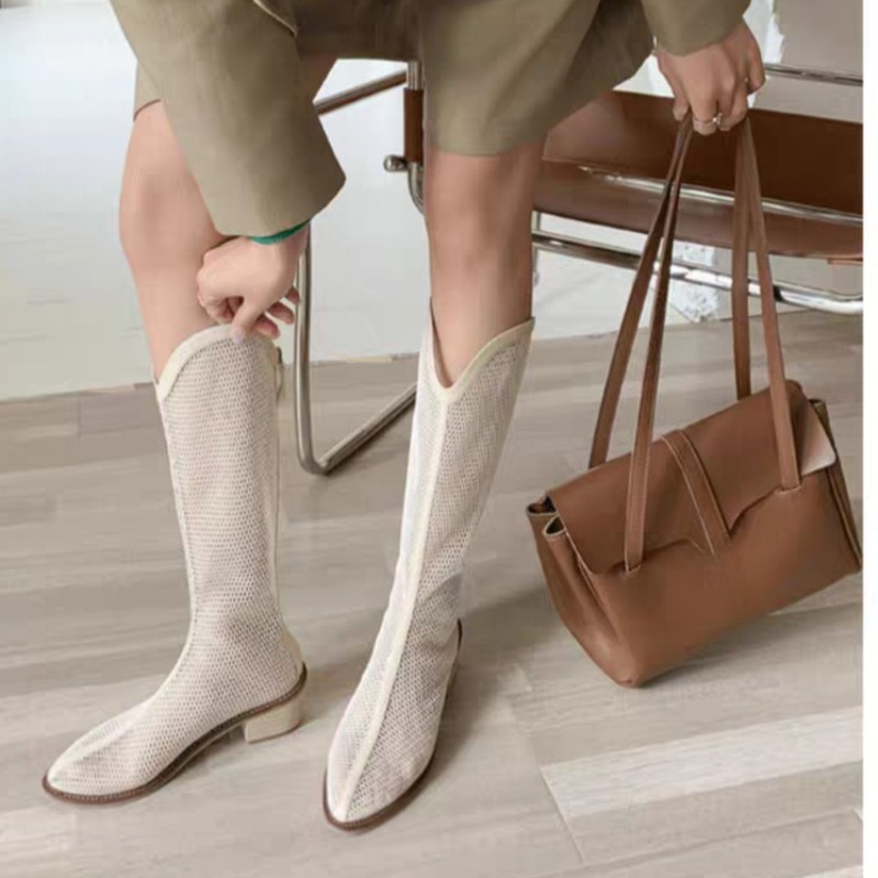 메쉬 롱부츠 여름 신상 라운드 토 지퍼 소프트 솔 논슬 - Soft Sole Booties 리뷰 및 가격