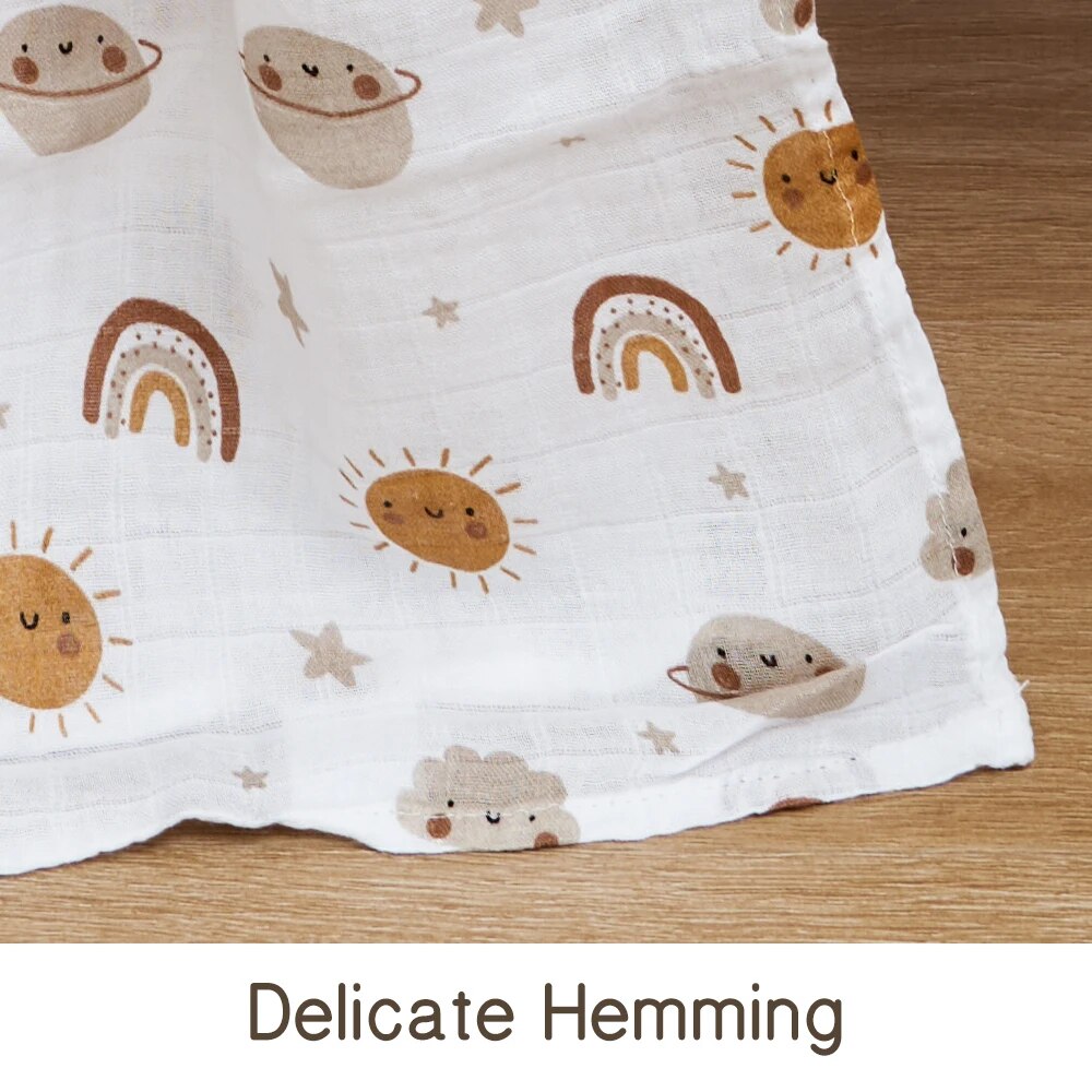 120x110cm 대나무 면 아기 모슬린 싸는 담요 귀 - Muslin Swaddle Wrap 리뷰 및 가격