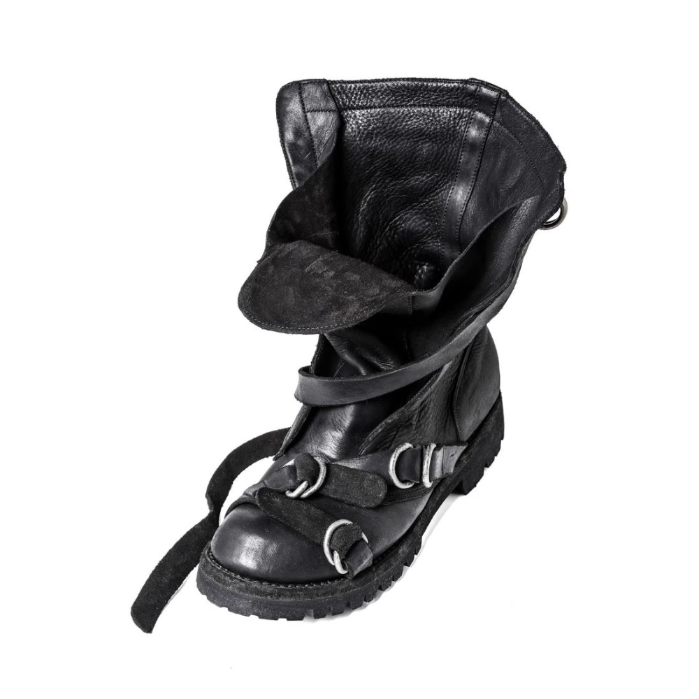 남성용 가죽 오토바이 부츠 펑크 레트로 두꺼운 밑창 미 - Soft Sole Booties 리뷰 및 가격